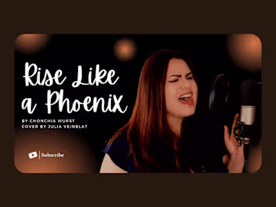 My Cover of "Rise Like A Phoenix" by Conchita Wurst