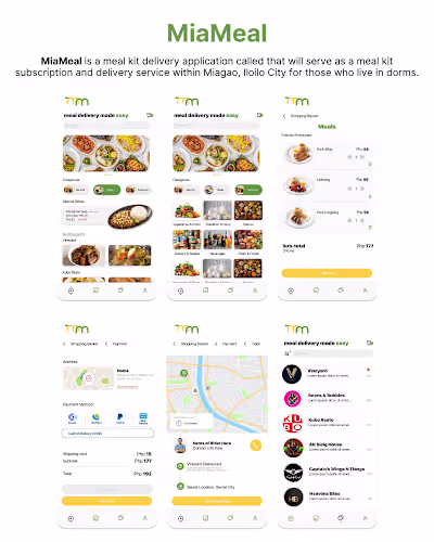 UI/UX Design for Meal Delivery App