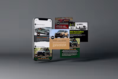 Social Media Post Design for Passion Autos Magazine