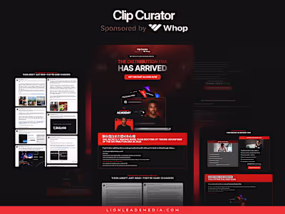Funnel Design and Build for Clip Curator