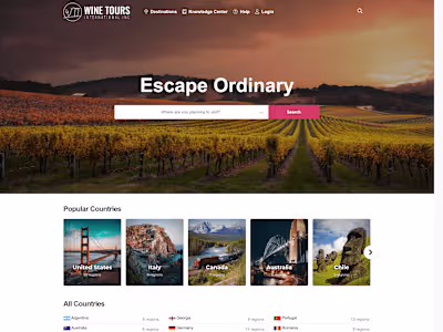 WTI Wine Tours International - Wine tours, wineries, wine clubs…