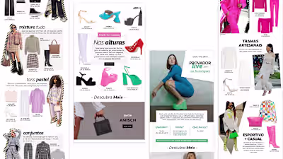 Creative Layouts for fashion newsletters