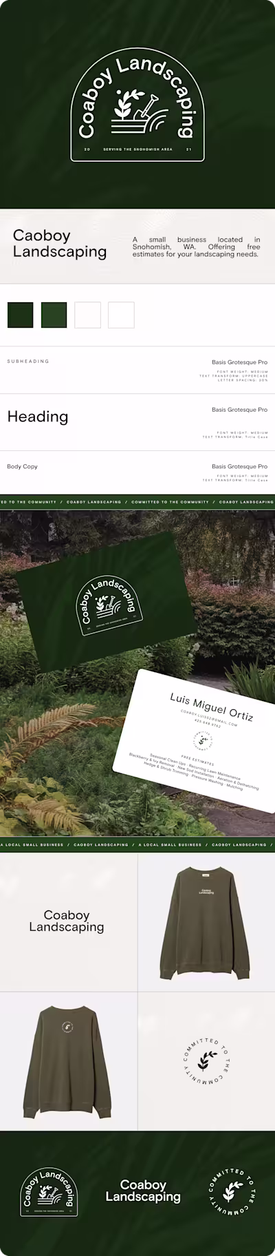 Coaboy Landscaping: Brand Identity