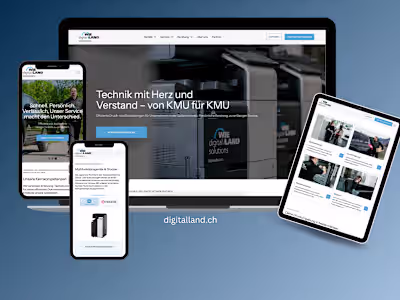 A custom Webflow website build