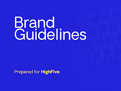 HighFive Brand Identity System