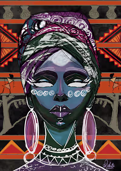 Digital artwork: Tribal culture