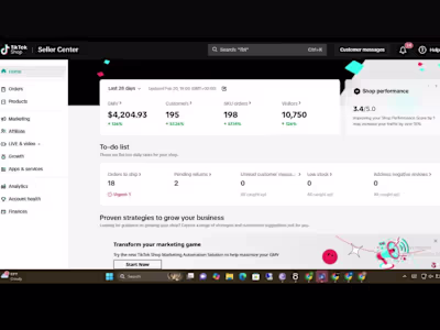 Tiktok Shop Growth & Affiliate Marketing Manager.
