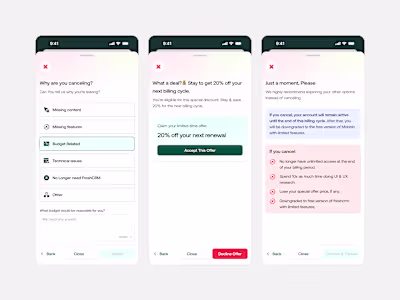 Cancel Subscription Flow
