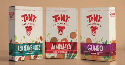 Tony Chachere's Packaging