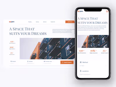 Landing Page Design Versions - Real Estate