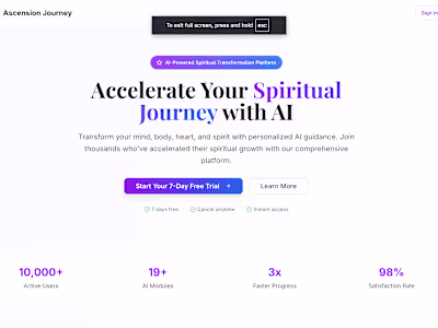 Ascension Tracker - Spiritual Wellness Platform