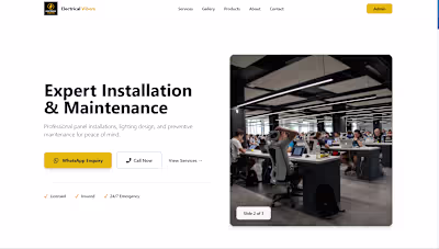 Designed and developed a modern, responsive website for an e...