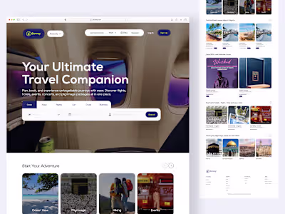 Bonvoy Travel Platform Design