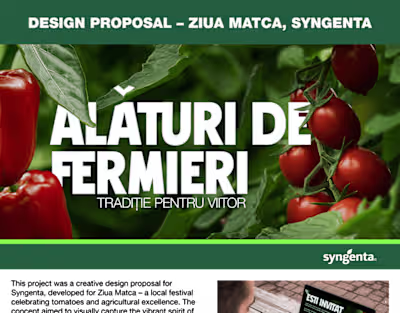 Design Proposal – Ziua Matca, Syngenta