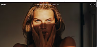be.u Skincare E-commerce Website Design & Development