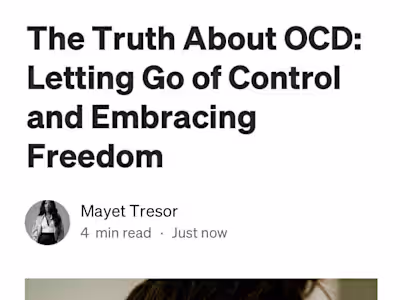 The Truth About OCD: Letting Go of Control and Embracing Freedom