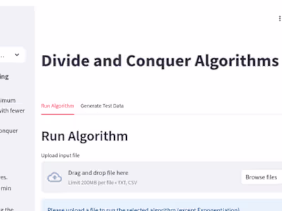 Divide And Conquer Algorithms