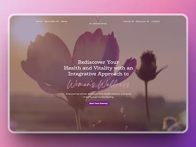 Women's Wellness Website using Kajabi