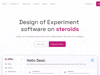 Effex Website Design and Development