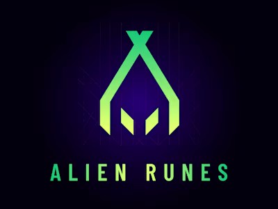 Alien Runes - Landing Page and Logo Design for NFT collection