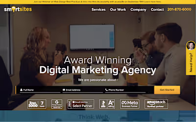 SmartSites - Award Winning
Digital Marketing Agency
