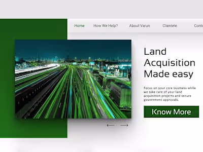 Website Design for a Real Estate Consultancy