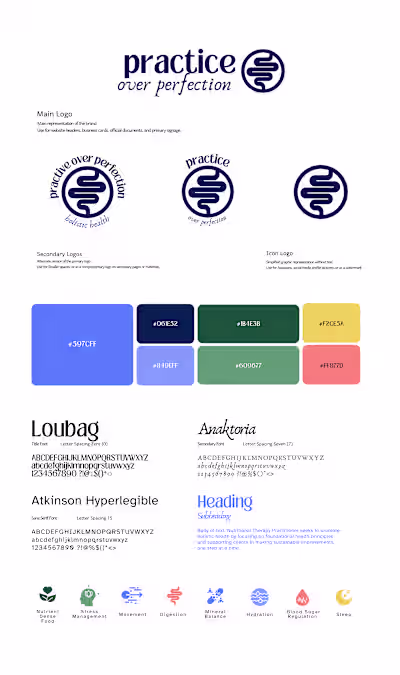 Clean Brand Identity for Wellness Brand