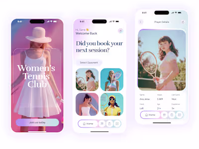 Women's Tennis Club, Mobile App