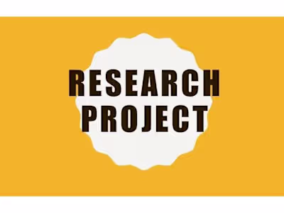 RESEARCH PROJECT