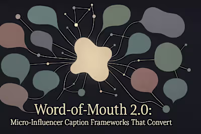 Word-of-Mouth 2.0: Micro-Influencer Caption Frameworks That Convert