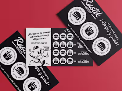 Scratch Off Cards for Rustik Burgers