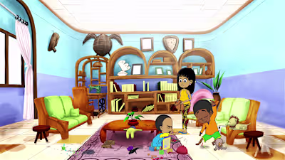 Background design | Ina & Didi TV animated tv show
