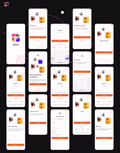UX Design for Giftie App