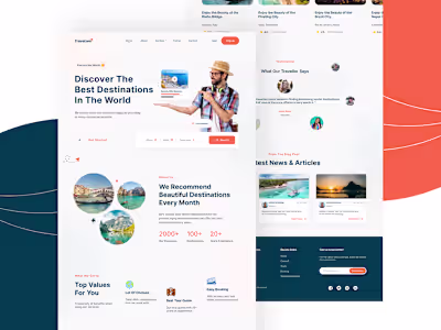 Travel Agency Landing page