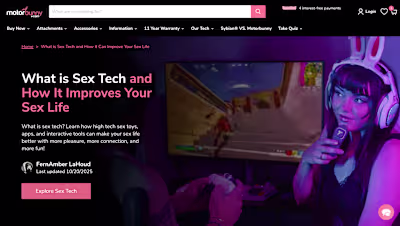 Research Article Page Development for Motorbunny