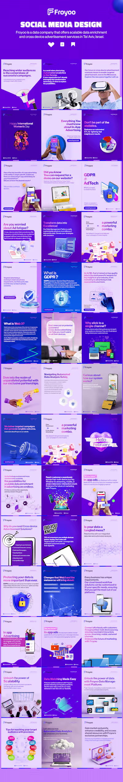 Social Media Designs for Froyoo