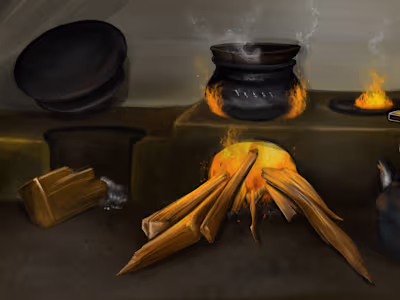 Village Kitchen (Digital art  in Photoshop ) - YouTube