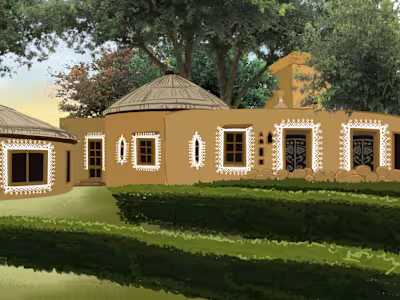 Background illustration for kids web comic series 