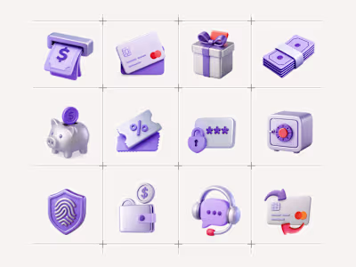 3D ICONS FINTECH