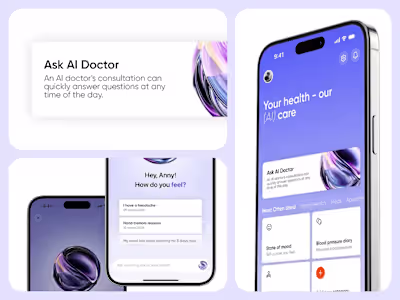 AI-powered healthcare mobile app