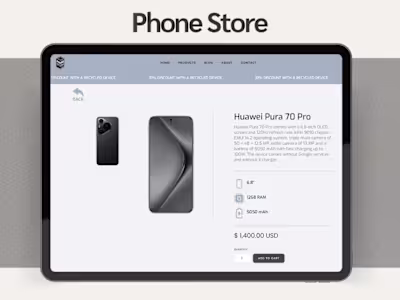 PhoneStore E-commerce Website 