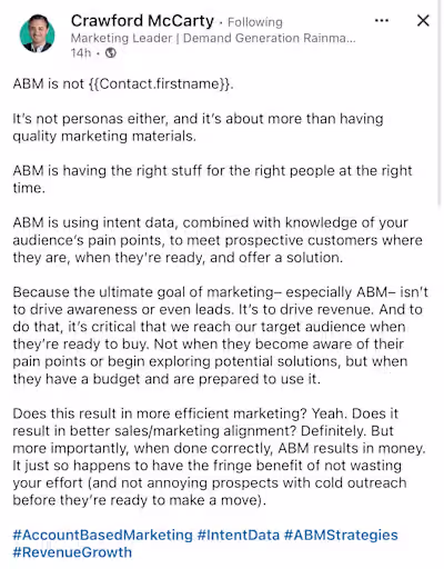 Executive Thought Leadership LinkedIn Posts