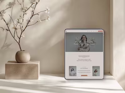 Showit website template for service providers