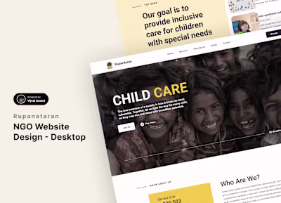Rupantaran NGO Web Design