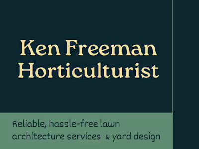 Landscaping Business Card