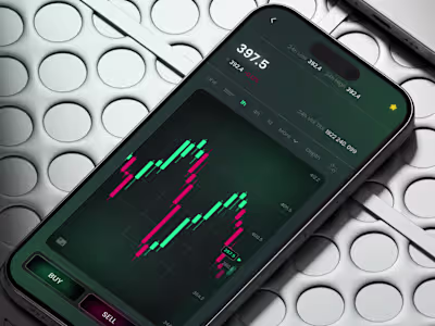 Next-gen trading platform mobile app design