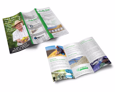 Brochure and Trade Show Backdrop Design