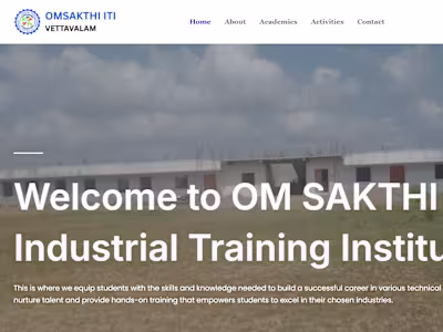 Home - OM SAKTHI ITI