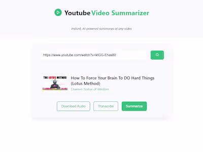 YouTube Video Summarizer