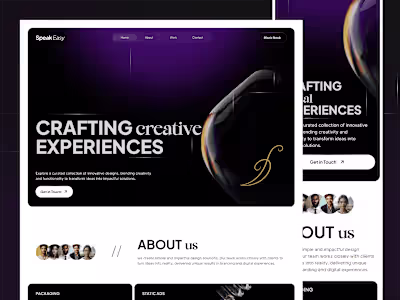 SpeakEasy – Studio Website for Creative Services